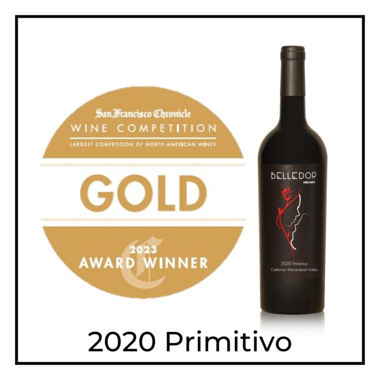 GOLD San Francisco Chronicle Wine Competition 2020 Primitivo Awards