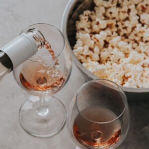 Belledor Vineyards Red White and Pop Popcorn Pairing Rose